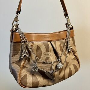 LOUIS QUATORZE PARIS Vintage Monogram Hobo Shoulder Bag‎